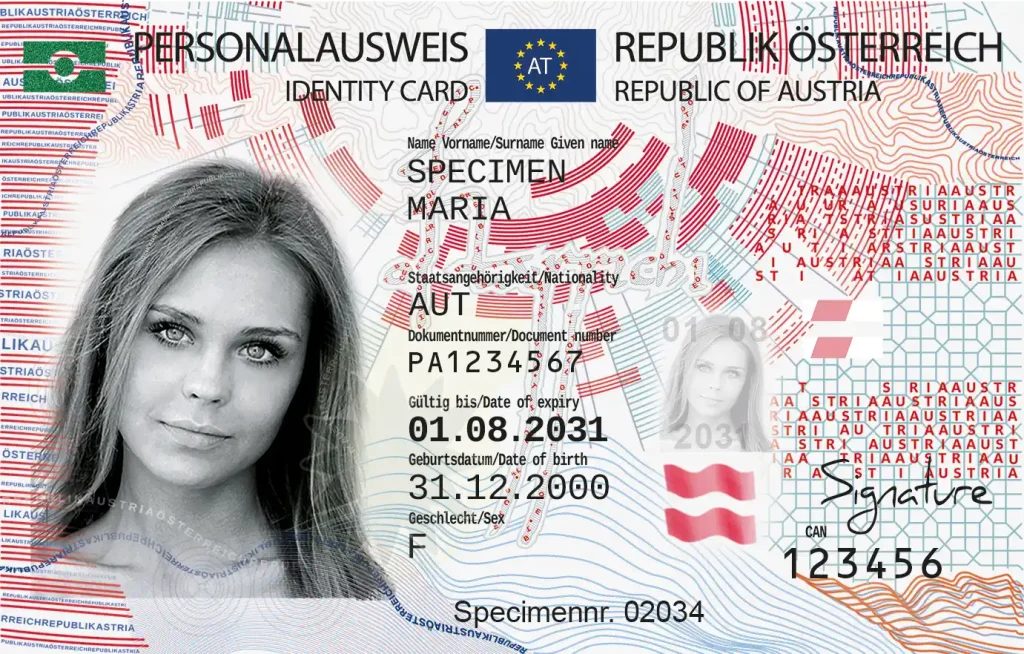 Österreichischen Personalausweis bestellen